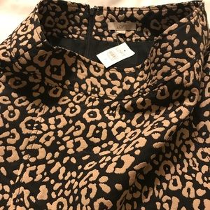 TOO FUN!!  Loft skirt light light pink Leopard 4